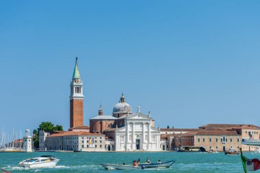 Venedik, İtalya - 01 Temmuz 2018: Venedik, İtalya 'daki San Giorgio Maggiore Kilisesi