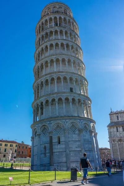 Пиза Италия Июня 2018 Года Пизанская Башня Площади Piazza Del — стоковое фото