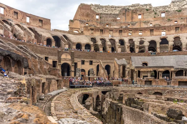 Roma Giugno 2018 Interno Del Colosseo Romano Colosseo Colosseo Noto — Foto Stock