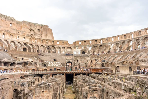 Roma Giugno 2018 Interno Del Colosseo Romano Colosseo Colosseo Noto — Foto Stock