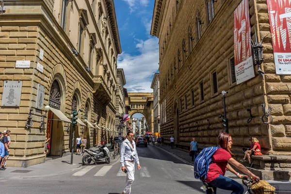Florencia Italia Junio 2018 Palazzo Strozzi Amanecer Una Nación Florencia —  Fotos de Stock
