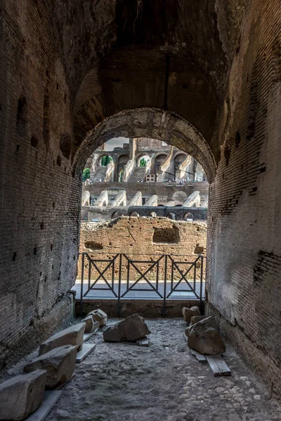 Řím Itálie Června 2018 Interiér Římského Kolosea Koloseum Koloseo Známý — Stock fotografie
