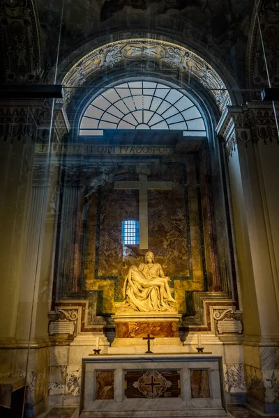 Vatican City Italy June 2018 Pieta Pity 1499 Renaissance Sculpture — Stock Photo, Image