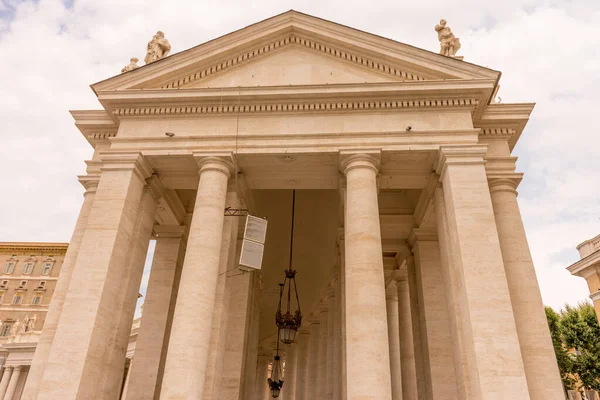 Cidade Vaticano Itália Junho 2018 Fachada Basílica São Pedro Praça — Fotografia de Stock