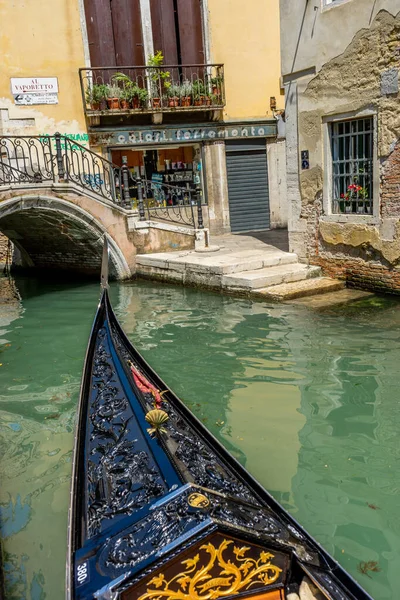 Venise Italie Juillet 2018 Gondole Sur Canal Venise Italie Vaporetto — Photo