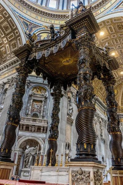 Vatikánváros Olaszország 2018 Június Szent Péter Sírja Vatikánvárosi Bazilikában — Stock Fotó
