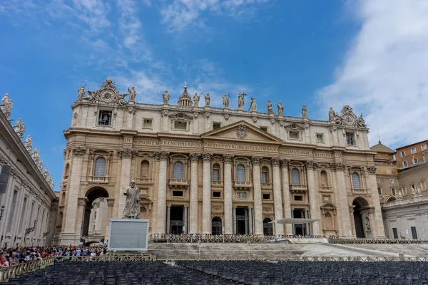 Vatican City Italy June 2018 Facade Saint Peter Basilica Peter — Stock Photo, Image