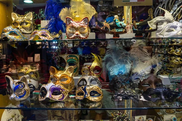 Venedig Italien Juni 2018 Großaufnahme Einer Venezianischen Maske Venedig Italien — Stockfoto