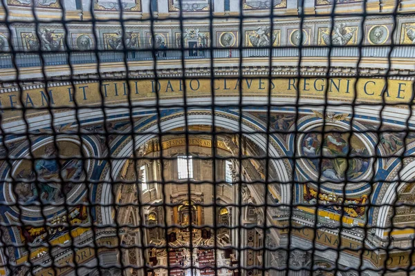 Ciudad Del Vaticano Italia Junio 2018 Decoración Cúpula Del Techo — Foto de Stock