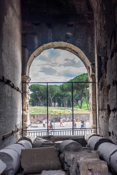 Roma Italia Junio 2018 Arco Cerrado Del Pasaje Entrada Del — Foto de Stock
