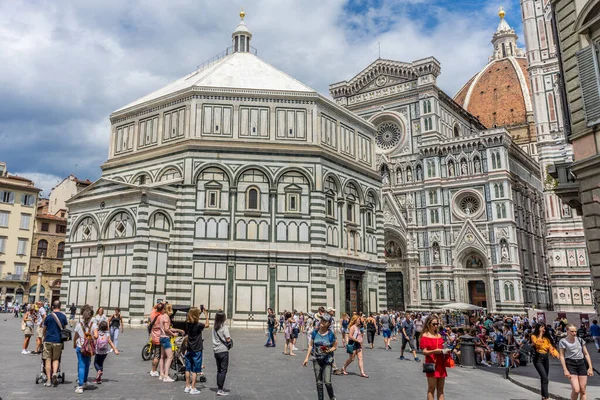 Floransa Talya Haziran 2018 Baptistery Battistero San Giovanni Saint John — Stok fotoğraf