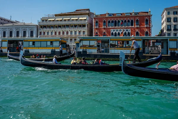 Венеция Италия Июля 2018 Года Водная Станция Такси Zaccaria Венеции — стоковое фото