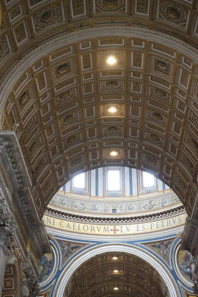 Cité Vatican Italie Juin 2018 Intérieurs Décorés Basilique Saint Pierre — Photo