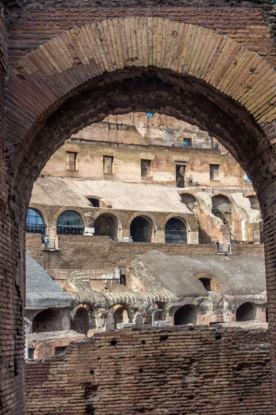 Roma Italia Junio 2018 Interior Del Coliseo Romano Coliseo Coliseo —  Fotos de Stock