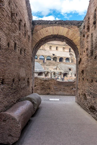 Rom Italien Juni 2018 Interiören Romerska Colosseum Coliseum Colosseo Även — Stockfoto