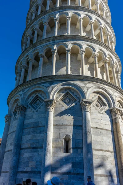 Pisa Itálie Června 2018 Šikmá Věž Pisa Náměstí Piazza Del — Stock fotografie