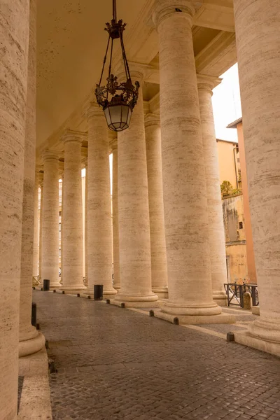 Cidade Vaticano Itália Junho 2018 Colunatas Praça São Pedro Cidade — Fotografia de Stock