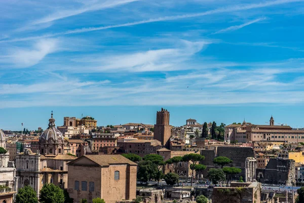 Rome Italië Juni 2018 Skyline Van Rome Gezien Vanaf Palatijnse — Stockfoto