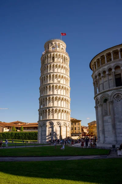 Піза Італія Червня 2018 Пізанська Вежа Площі Piazza Del Miracoli — стокове фото