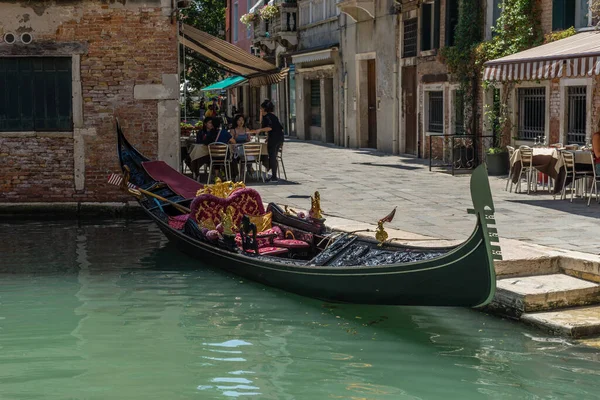 Venise Italie Juillet 2018 Gondole Sur Canal Venise Italie — Photo