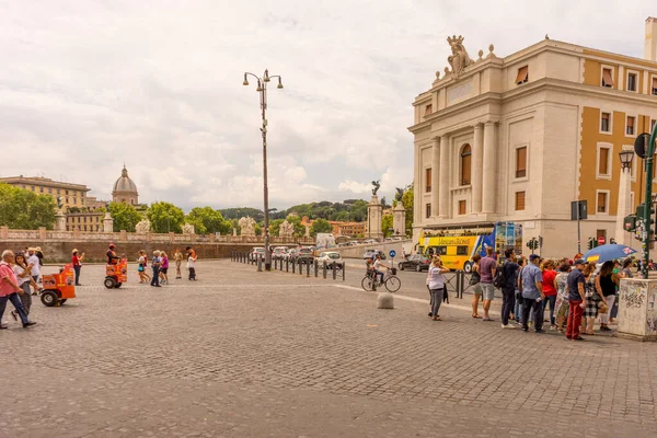 Rome Italy June 2018 Entrance Castel Sant Angelo Mausoleum Hadrian — Stock Photo, Image