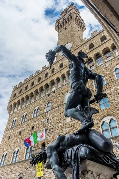 Florens Italien Juni 2018 Benvenuto Cellinis Perseus Tillsammans Med Chefen — Stockfoto