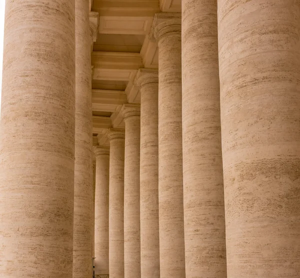 Cidade Vaticano Itália Junho 2018 Colunatas Praça São Pedro Cidade — Fotografia de Stock