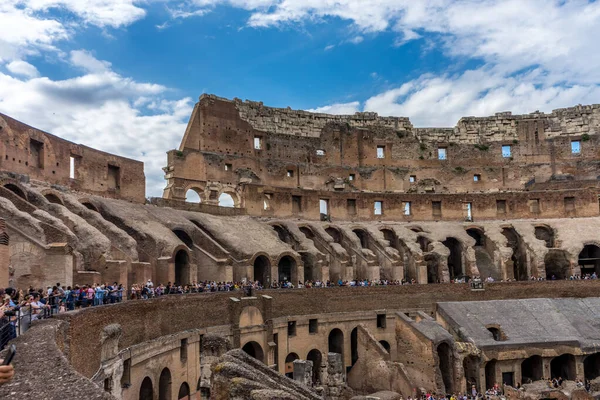 이탈리아 2018 플라비우스 피극장 Flavian Amphitheatre 으로도 알려진 콜로세움의 기념물이지 — 스톡 사진