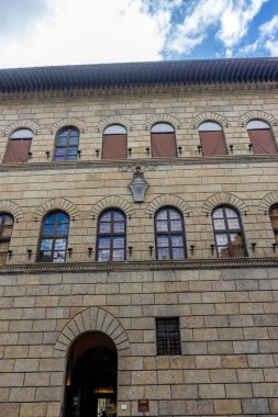 Floransa, İtalya - 25 Haziran 2018: Floransa, İtalya 'da Palazzo Strozzi