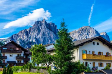 Kastelruth, İtalya - 29 Haziran 2018: Kastelruth, Castelrotto, İtalya