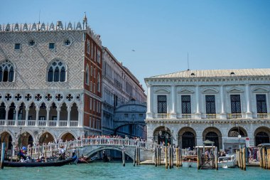 Venedik, İtalya - 01 Temmuz 2018: Venedik, İtalya 'da Piazza San Marco