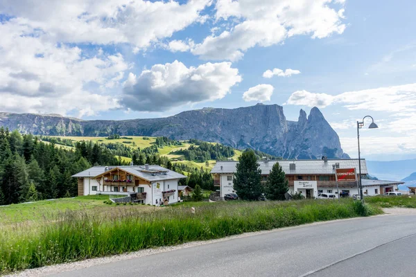 Seiser Alm Itálie Června 2018 Vstup Seiser Alm Compatsch Alpe — Stock fotografie