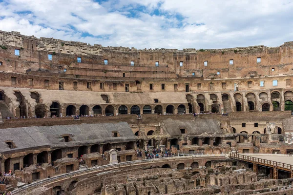 이탈리아 2018 플라비우스 피극장 Flavian Amphitheatre 으로도 알려진 콜로세움의 기념물이지 — 스톡 사진