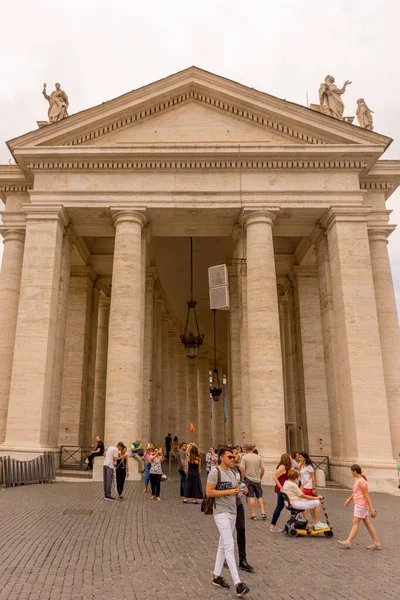 Cité Vatican Italie Juin 2018 Colonnades Place Saint Pierre Vatican — Photo