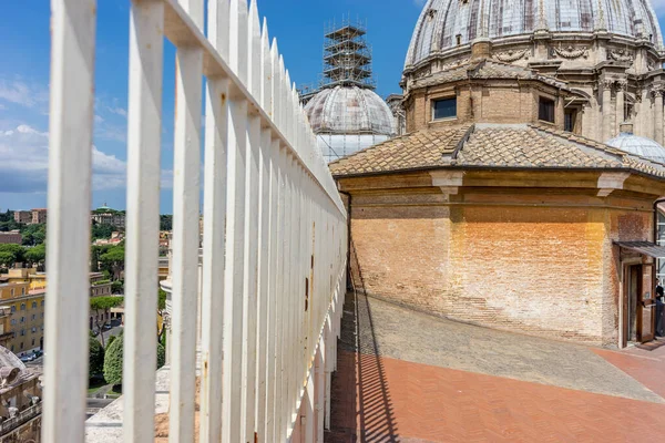 Vaticaanstad Italië Juni 2018 Koepel Van Sint Pietersbasiliek Van Bovenaf — Stockfoto