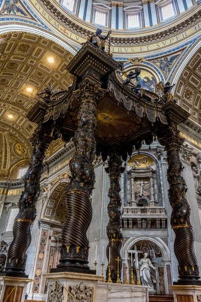 Vatikánváros Olaszország 2018 Június Szent Péter Sírja Vatikánvárosi Bazilikában — Stock Fotó