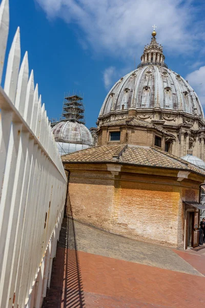 Cidade Vaticano Itália Junho 2018 Cúpula Basílica São Pedro Vista — Fotografia de Stock