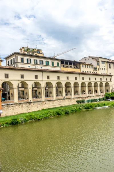 Firenze Olaszország 2018 Június Ponte Alle Grazie Arno River Florence — Stock Fotó