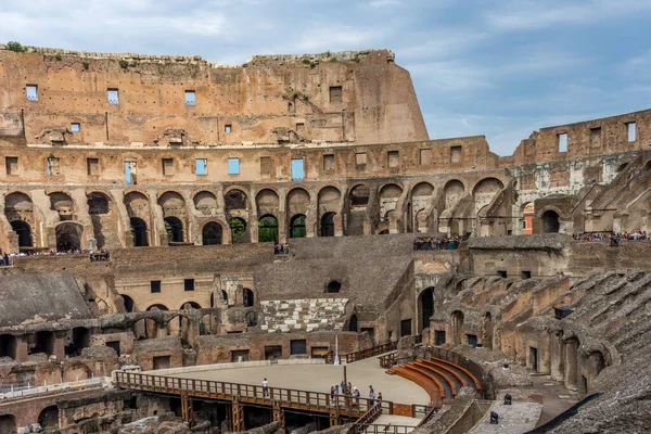 Roma Giugno 2018 Interno Del Colosseo Romano Colosseo Colosseo Noto — Foto Stock