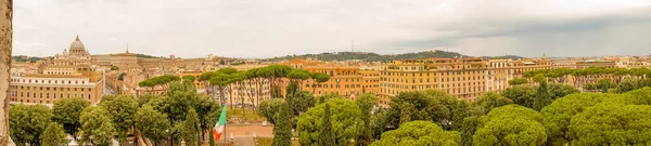 Рим Италия Июня 2018 Года Панорама Рима Кастель Сант Анджело — стоковое фото