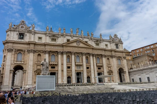 Vatican City Italy June 2018 Facade Saint Peter Basilica Peter — Stock Photo, Image