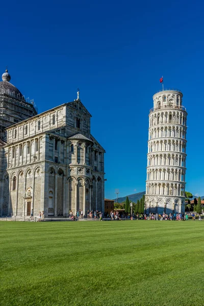 Піза Італія Червня 2018 Пізанська Вежа Площі Piazza Del Miracoli — стокове фото