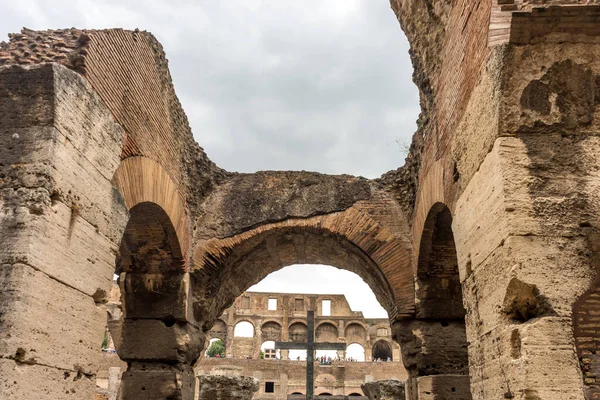 Roma Italia Junio 2018 Interior Del Coliseo Romano Coliseo Coliseo — Foto de Stock