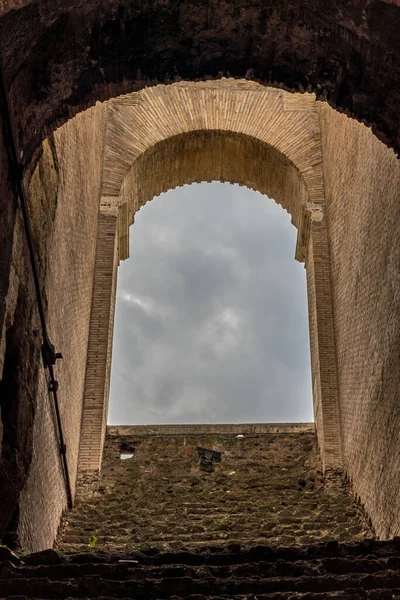 Roma Italia Junio 2018 Arco Cerrado Del Pasaje Entrada Del — Foto de Stock