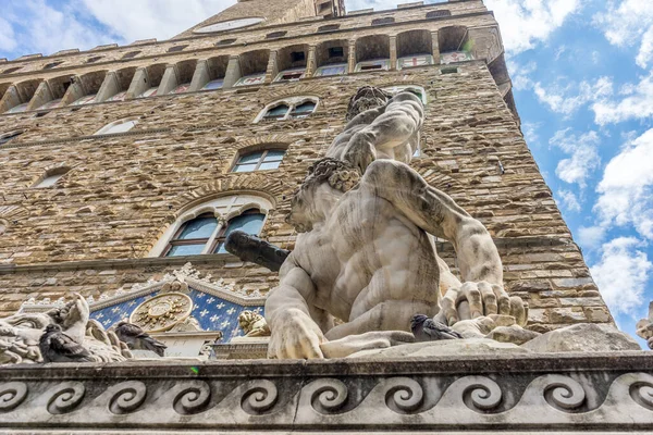 Firenze Giugno 2018 Palazzo Vecchio Piazza Della Signoria Firenze — Foto Stock