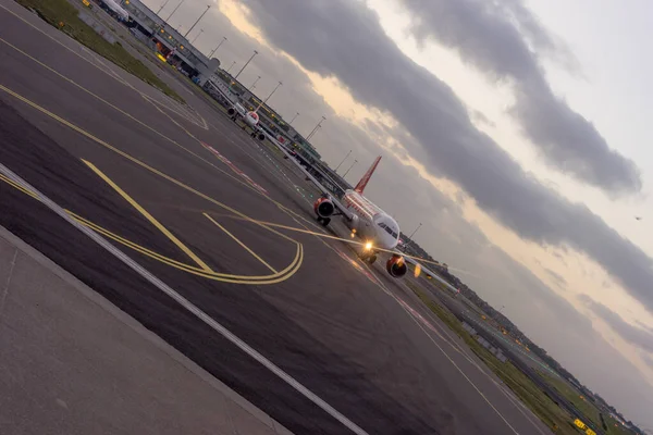 Amsterdam Schiphol Juin 2018 Avion Easyjet Aéroport Schiphol — Photo