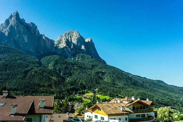 Kastelruth Itálie Června 2018 Městská Krajina Město Kastelruth Castelrotto Itálii — Stock fotografie