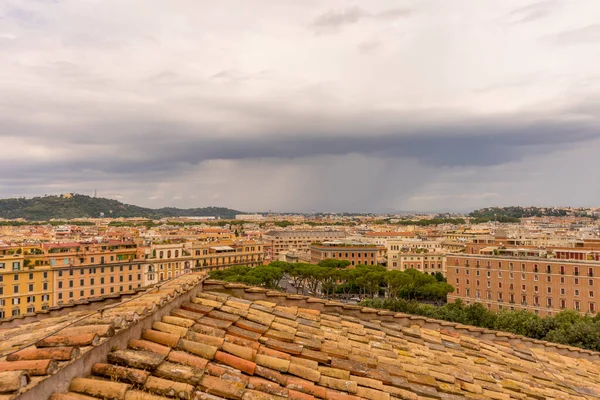 Rome Italië Juni 2018 Stadsgezicht Van Rome Gezien Vanaf Castel — Stockfoto