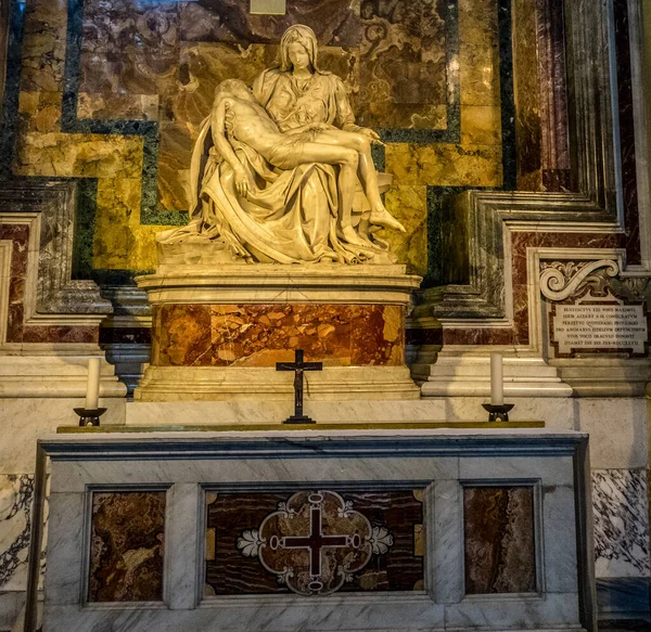 Cidade Vaticano Itália Junho 2018 Pieta Piedade 1499 Escultura Renascentista — Fotografia de Stock