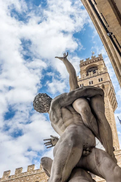 Florenz Italien Juni 2018 Die Vergewaltigung Der Sabinerinnen Der Loggia — Stockfoto